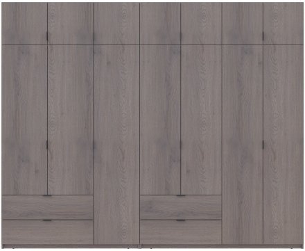 Комплект шаф для одягу Doros Лукас (2 шт.) 295х50х240 см Канноло (DRS-011854) Комплект шаф для одягу Doros Лукас (2 шт.) 295х50х240 см Канноло (DRS-011854)
