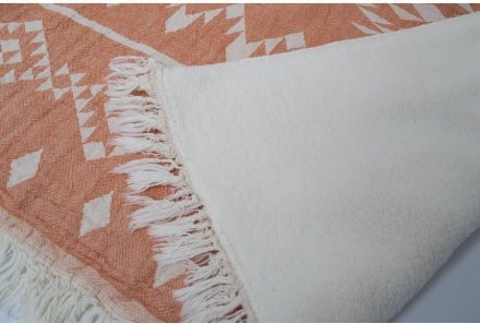 Плед мікроплюш Kilim orange 130х170 см 2000022193023 Плед мікроплюш Kilim orange 130х170 см 2000022193023