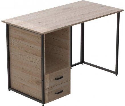 Комп'ютерний стіл Ferrum-decor Отто 75x120x70 чорний ДСП Дуб Сан-Марино 16мм (FRD-103594)