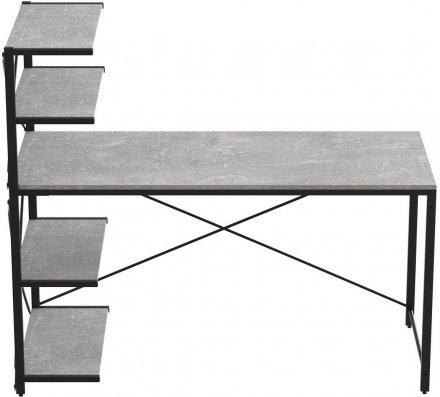 Комп'ютерний стіл Ferrum-decor Джек 75x140x60 Сірий ДСП Бетон (FRD-104420)