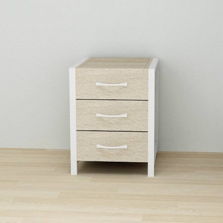 Тумба універсальна Ferrum-decor Вів'єн 3 50x41x40 білий ДСП Дуб Сонома 16мм (FRD-104193) Тумба універсальна Ferrum-decor Вів'єн 3 50x41x40 білий ДСП Дуб Сонома 16мм (FRD-104193)