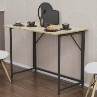 Стіл розкладний Моріс Ferrum-decor 750x1000x600 Чорний метал ДСП Дуб Сонома 16 мм (FRD-104672) Стіл розкладний Моріс Ferrum-decor 750x1000x600 Чорний метал ДСП Дуб Сонома 16 мм (FRD-104672)
