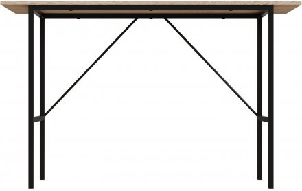 Стіл письмовий Line Тайм Ferrum-decor 750x1200x500 Чорний метал ДСП Дуб Сонома 16 мм (FRD-104881)