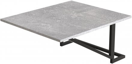 Стіл розкладний Олександр 7 Ferrum-decor 750x600x700 Чорний метал ДСП Бетон 16 мм (FRD-104898) Стіл розкладний Олександр 7 Ferrum-decor 750x600x700 Чорний метал ДСП Бетон 16 мм (FRD-104898)