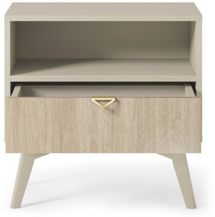 Тумба приліжкова Perfect Home Форест / Forest S54 з 1 шухлядою Беж пісочний/ялиця сканді (PFH-091486)