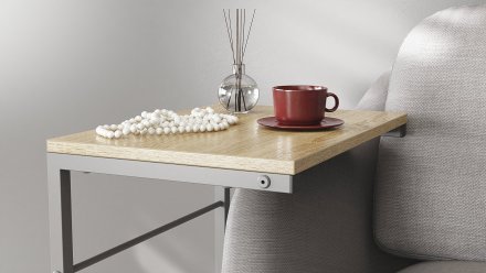 Столик приставний Террі Ferrum-decor 650x440x330 Сірий метал ДСП Дуб Сонома 16 мм (FRD-104665) Столик приставний Террі Ferrum-decor 650x440x330 Сірий метал ДСП Дуб Сонома 16 мм (FRD-104665)
