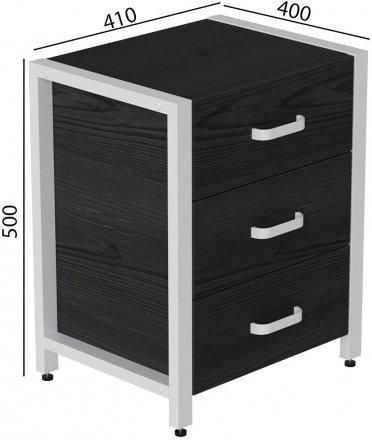 Тумба універсальна Ferrum-decor Вів'єн 3 50x41x40 білий ДСП Сосна Кембра 16мм (FRD-104195) Тумба універсальна Ferrum-decor Вів'єн 3 50x41x40 білий ДСП Сосна Кембра 16мм (FRD-104195)