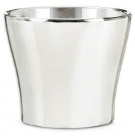 Кашпо для квітів Mirror Silver кераміка 13 дзеркальний 58689