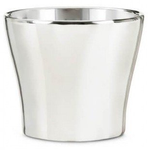 Кашпо для квітів Mirror Silver кераміка 13 дзеркальний 58689