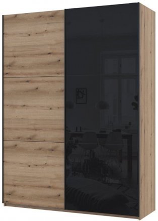 Шафа купе Doros G-Caiser Дуб Евок 1 ДСП / 1 Скло / 3 частини 180х60х240 (DRS-011577)