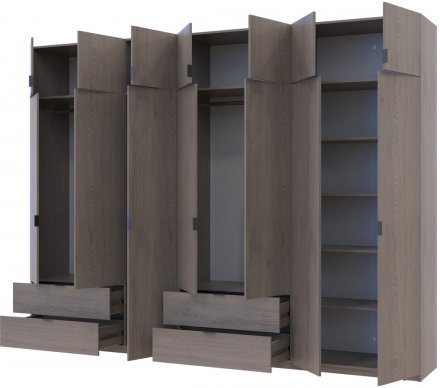 Комплект шаф для одягу Doros Лукас (2 шт.) 315х50х240 см Канноло (DRS-011856)
