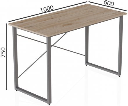 Комп'ютерний стіл Ferrum-decor Дейв 75x100x60 сірий ДСП Дуб Сан-Марино 32мм (FRD-102366) Комп'ютерний стіл Ferrum-decor Дейв 75x100x60 сірий ДСП Дуб Сан-Марино 32мм (FRD-102366)