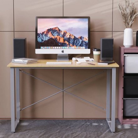 Комп'ютерний стіл Ferrum-decor Дейв 75x100x60 сірий ДСП Дуб Сан-Марино 32мм (FRD-102366) Комп'ютерний стіл Ferrum-decor Дейв 75x100x60 сірий ДСП Дуб Сан-Марино 32мм (FRD-102366)