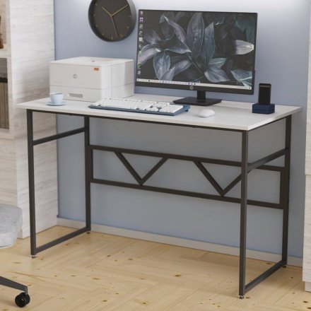 Письмовий стіл Ferrum-decor Раян 75x140x70 чорний ДСП Біле 16мм (FRD-103721) Письмовий стіл Ferrum-decor Раян 75x140x70 чорний ДСП Біле 16мм (FRD-103721)