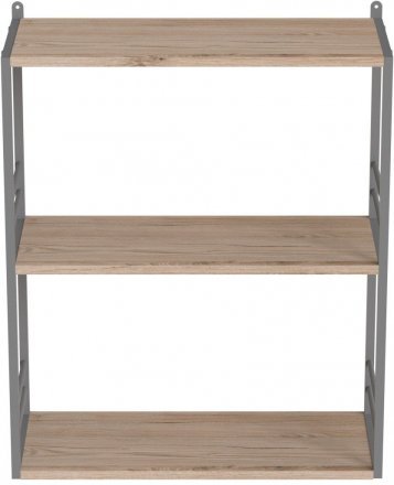 Книжкова полиця універсальна Ferrum-decor Стім 2 74x63x26 сірий ДСП Дуб Сан-Марино 16мм (FRD-104116) Книжкова полиця універсальна Ferrum-decor Стім 2 74x63x26 сірий ДСП Дуб Сан-Марино 16мм (FRD-104116)