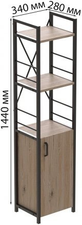 Етажерка 3/34 Ferrum-decor Серії Конект з тумбою 144x34x28 Чорний ДСП Сан-Марино (FRD-104422) Етажерка 3/34 Ferrum-decor Серії Конект з тумбою 144x34x28 Чорний ДСП Сан-Марино (FRD-104422)