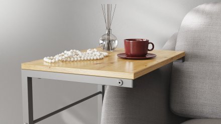 Столик приставний Террі Ferrum-decor 650x440x330 Сірий метал ДСП Дуб Артизан 16 мм (FRD-104667) Столик приставний Террі Ferrum-decor 650x440x330 Сірий метал ДСП Дуб Артизан 16 мм (FRD-104667)