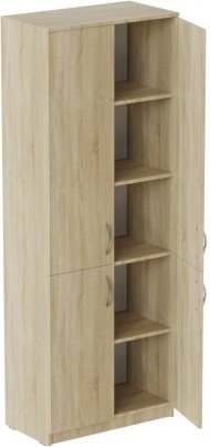 Шафа Анжело Ferrum-decor на 5 полиць із 4 дверима 1900x700x380 ДСП Дуб Сонома 16 мм (FRD-105040)