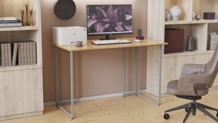 Комп'ютерний стіл Ferrum-decor Ханна 75x140x70 сірий ДСП Дуб Артизан 32мм (FRD-106232) Комп'ютерний стіл Ferrum-decor Ханна 75x140x70 сірий ДСП Дуб Артизан 32мм (FRD-106232)