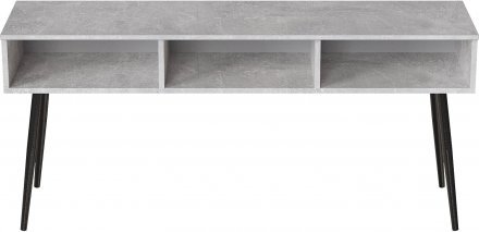Тумба під телевізор Кентук Ferrum-decor 45x139x38 Чорний метал ДСП Бетон 16 мм (FRD-106727) Тумба під телевізор Кентук Ferrum-decor 45x139x38 Чорний метал ДСП Бетон 16 мм (FRD-106727)