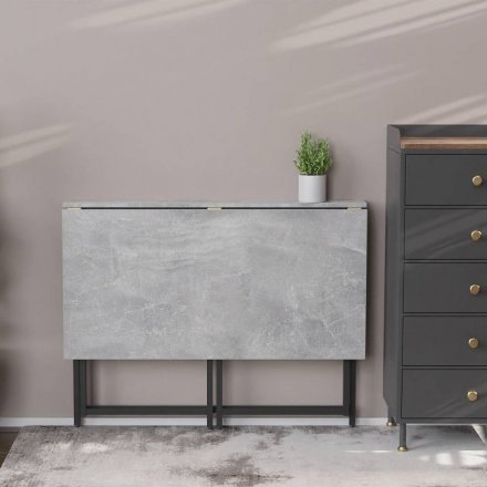 Стіл розкладний Моріс Ferrum-decor 750x1000x600 Чорний метал ДСП Бетон 16 мм (FRD-104675) Стіл розкладний Моріс Ferrum-decor 750x1000x600 Чорний метал ДСП Бетон 16 мм (FRD-104675)