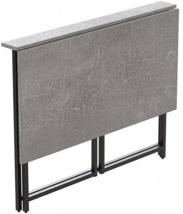 Стіл розкладний Моріс Ferrum-decor 750x1000x600 Чорний метал ДСП Бетон 16 мм (FRD-104675) Стіл розкладний Моріс Ferrum-decor 750x1000x600 Чорний метал ДСП Бетон 16 мм (FRD-104675)