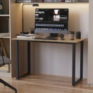 Стіл письмовий Кнап 2 Ferrum-decor 750x1400x600 Чорний метал ДСП Дуб Сонома 16 мм (FRD-106405) Стіл письмовий Кнап 2 Ferrum-decor 750x1400x600 Чорний метал ДСП Дуб Сонома 16 мм (FRD-106405)