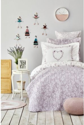 Постільна білизна з покривалом Birdy lila ліловий ранфорс підліткова svt-2000022284691 Постільна білизна з покривалом Birdy lila ліловий ранфорс підліткова svt-2000022284691