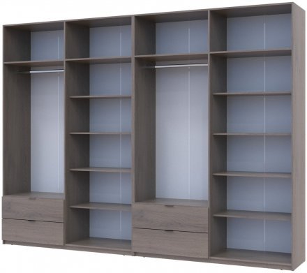 Комплект шаф для одягу Doros Лукас (2 шт.) 320х50х240 см Канноло (DRS-011857) Комплект шаф для одягу Doros Лукас (2 шт.) 320х50х240 см Канноло (DRS-011857)