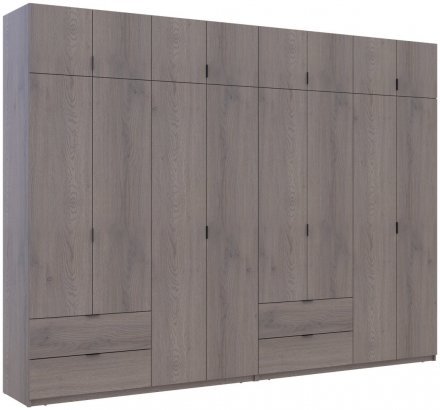 Комплект шаф для одягу Doros Лукас (2 шт.) 320х50х240 см Канноло (DRS-011857) Комплект шаф для одягу Doros Лукас (2 шт.) 320х50х240 см Канноло (DRS-011857)