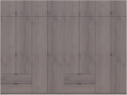 Комплект шаф для одягу Doros Лукас (2 шт.) 320х50х240 см Канноло (DRS-011857) Комплект шаф для одягу Doros Лукас (2 шт.) 320х50х240 см Канноло (DRS-011857)